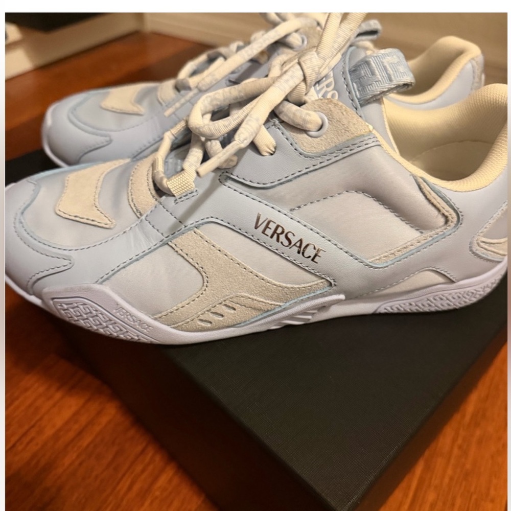 Versace Galaxia Leather Sneakers Size 37